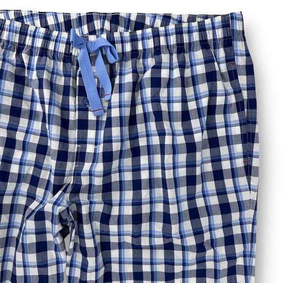 Roundtree & Yorke Blue Plaid Check Pajama Lounge Pants Men's Size 4XB - Picture 4 of 6